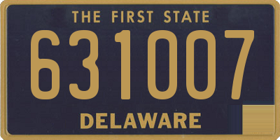 DE license plate 631007