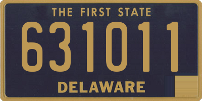 DE license plate 631011