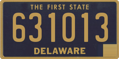 DE license plate 631013