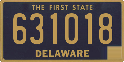 DE license plate 631018
