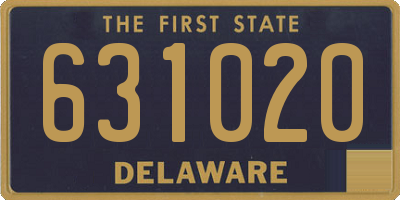 DE license plate 631020