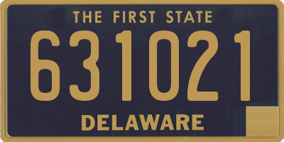 DE license plate 631021
