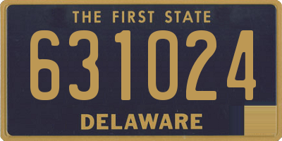 DE license plate 631024