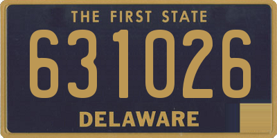 DE license plate 631026