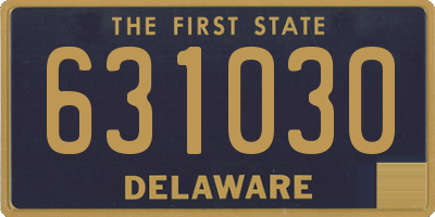 DE license plate 631030
