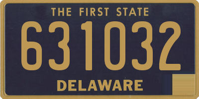 DE license plate 631032