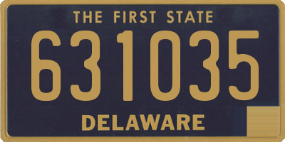 DE license plate 631035
