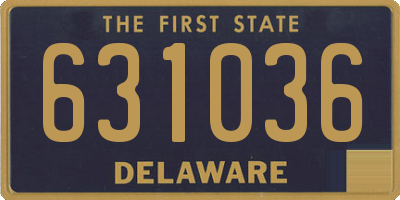DE license plate 631036
