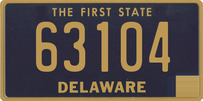 DE license plate 63104