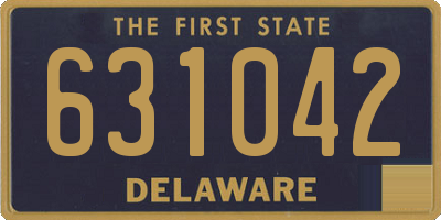 DE license plate 631042