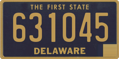 DE license plate 631045