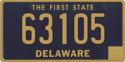 DE license plate 63105