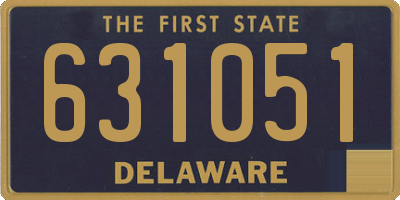 DE license plate 631051