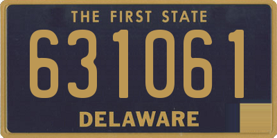 DE license plate 631061