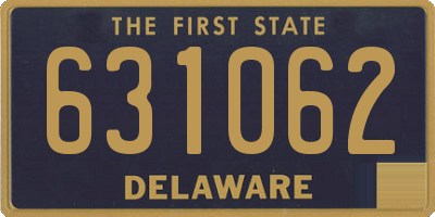 DE license plate 631062
