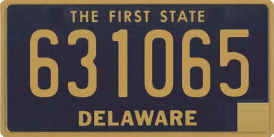 DE license plate 631065