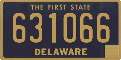 DE license plate 631066