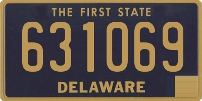 DE license plate 631069