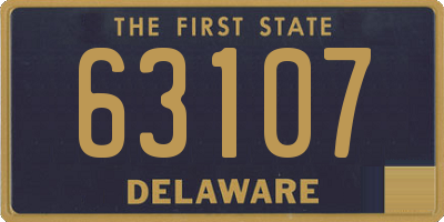 DE license plate 63107