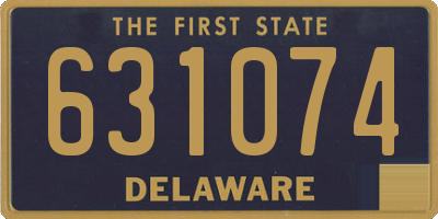 DE license plate 631074