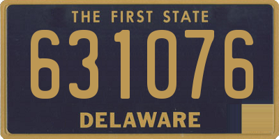 DE license plate 631076
