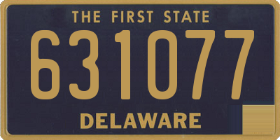 DE license plate 631077