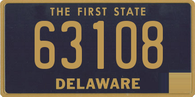 DE license plate 63108