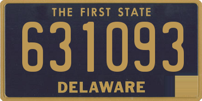 DE license plate 631093
