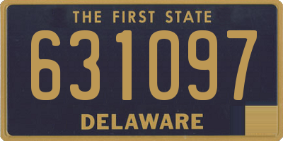 DE license plate 631097