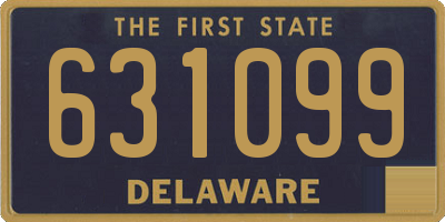 DE license plate 631099