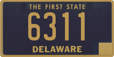 DE license plate 6311