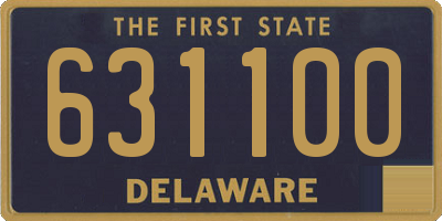 DE license plate 631100