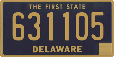 DE license plate 631105