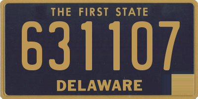 DE license plate 631107