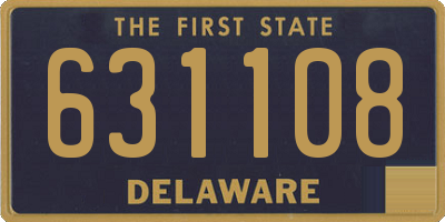 DE license plate 631108