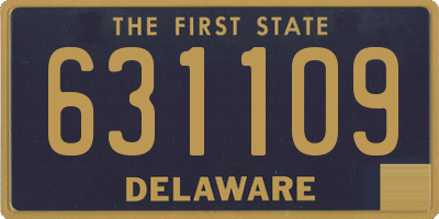 DE license plate 631109