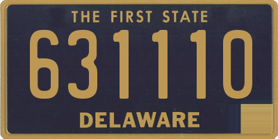 DE license plate 631110