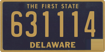 DE license plate 631114