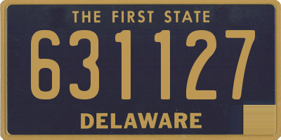 DE license plate 631127