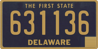 DE license plate 631136