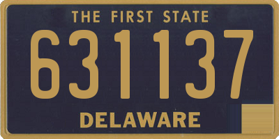 DE license plate 631137