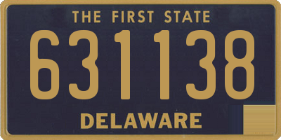 DE license plate 631138