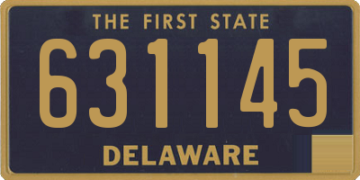 DE license plate 631145