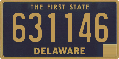 DE license plate 631146
