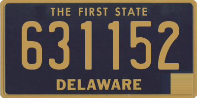 DE license plate 631152