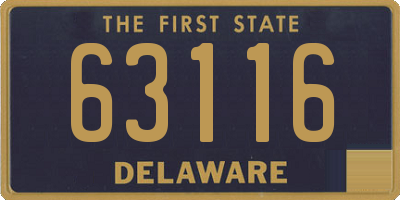 DE license plate 63116