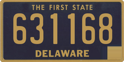 DE license plate 631168