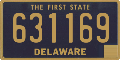 DE license plate 631169