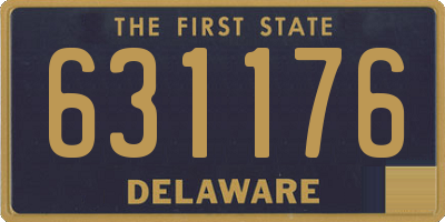 DE license plate 631176