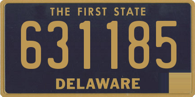 DE license plate 631185